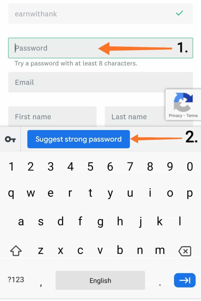 Google strong password generator