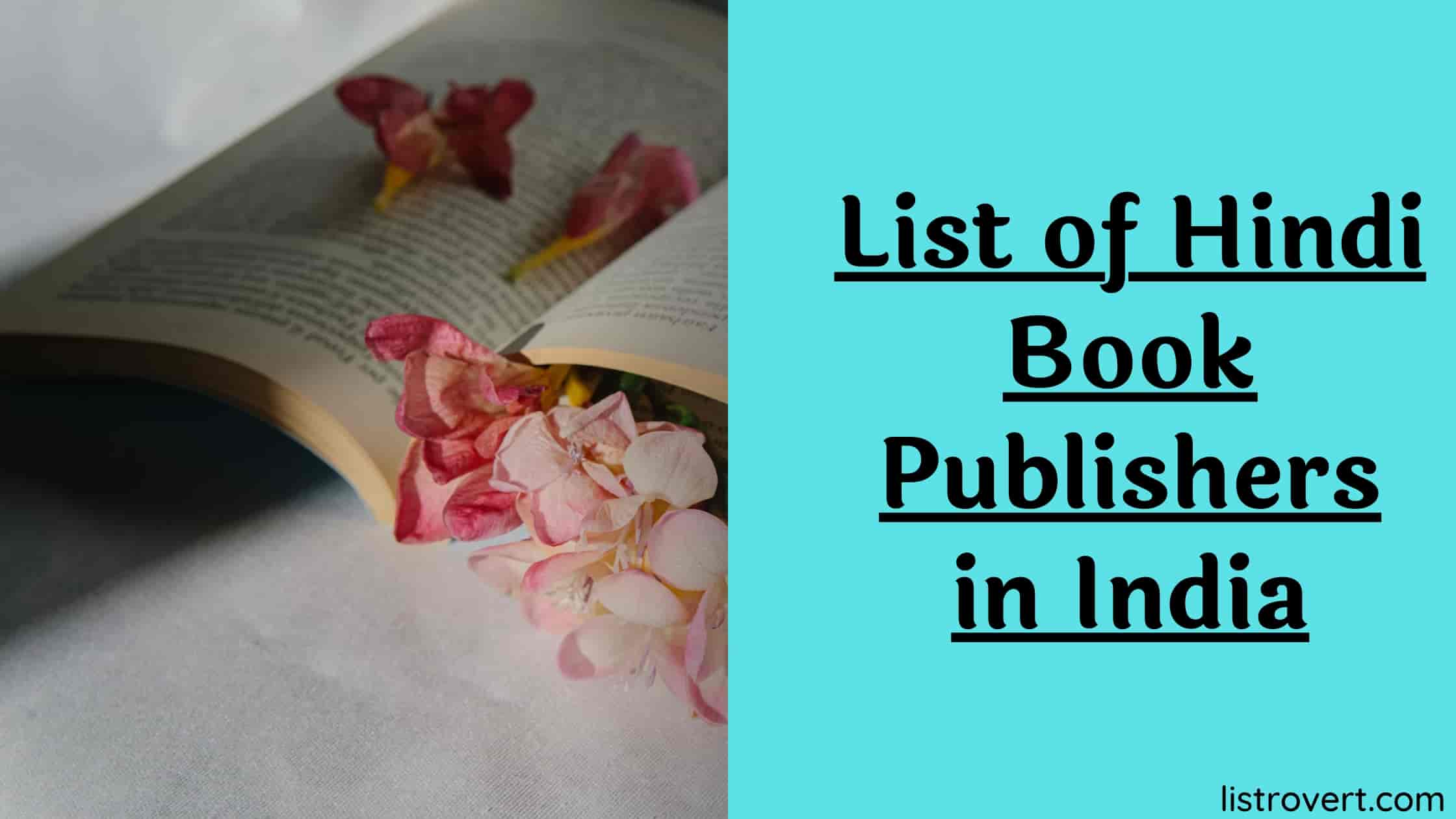 Hindi Book Publishers List in India