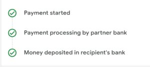 Payment processed example 