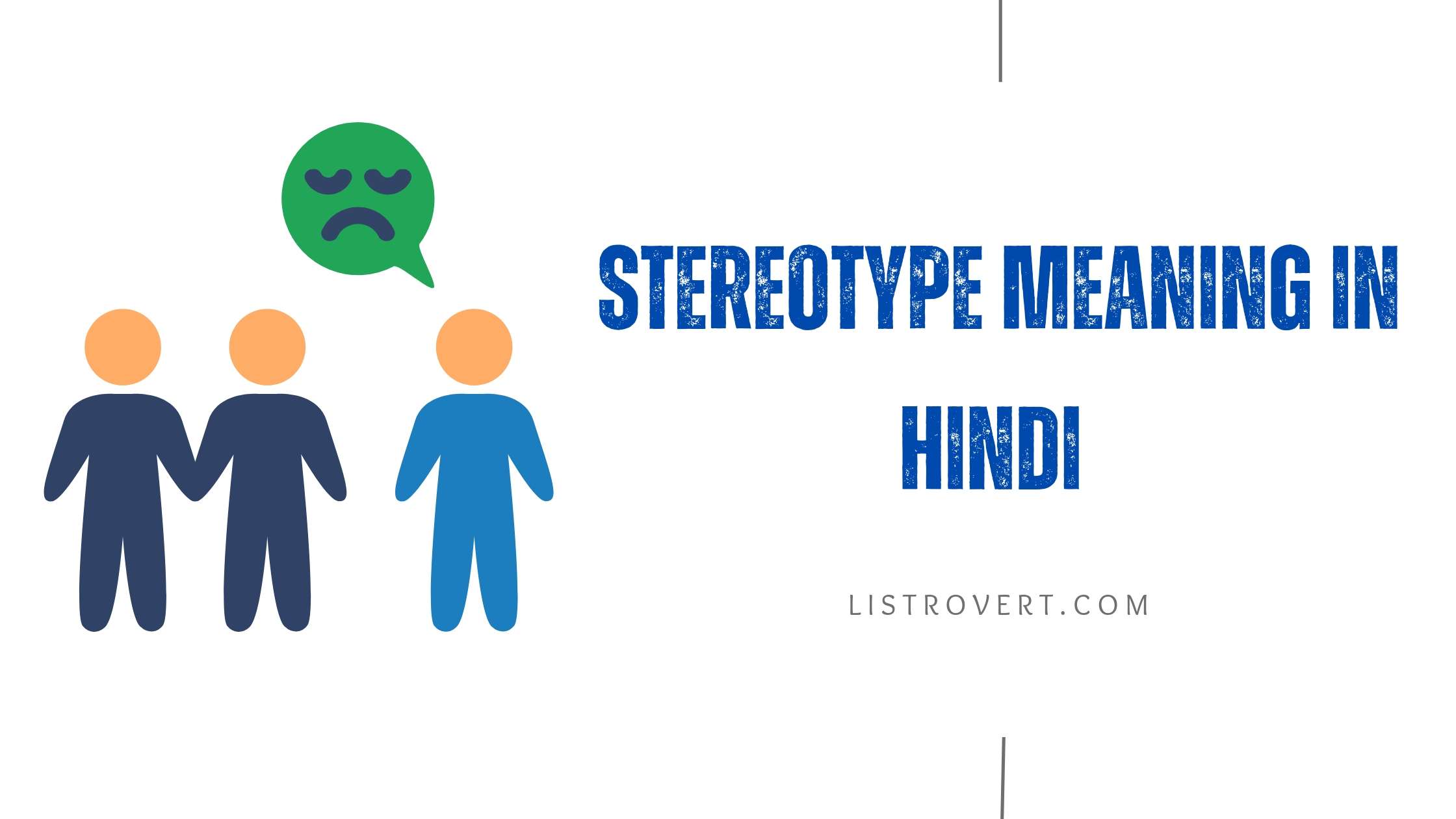 Stereotype meaning in Hindi