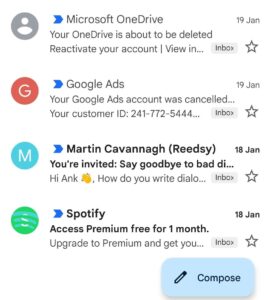 Gmail important folder 